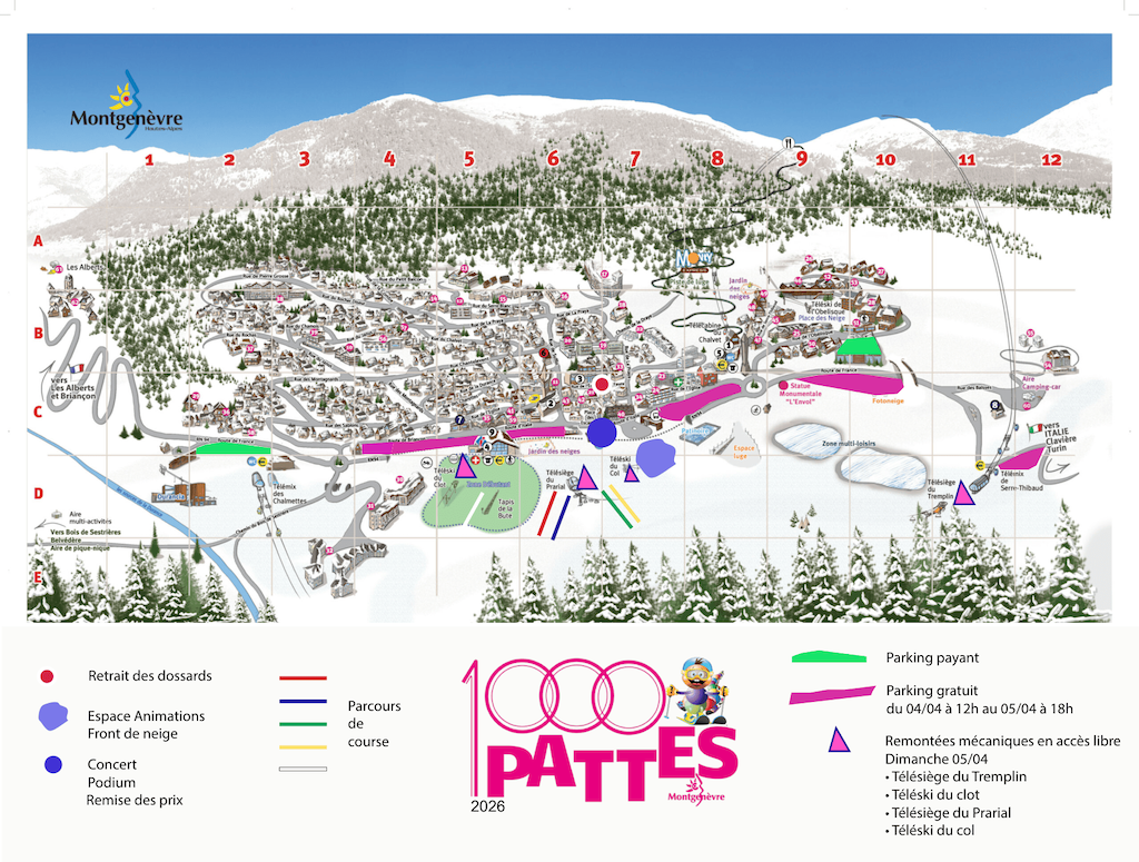 Course des 1000 Pattes 2026 à Montgenèvre